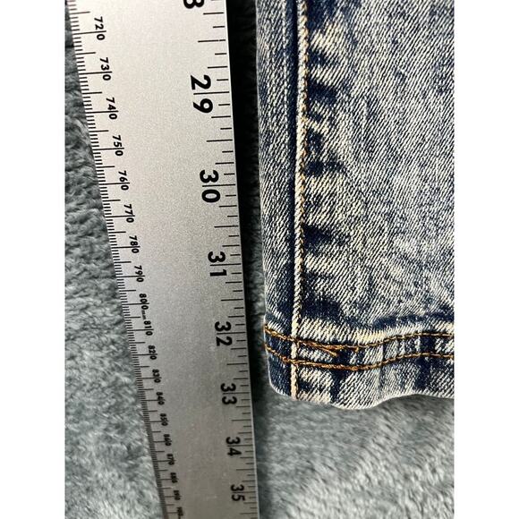 Blac Leaf Jeans Men's 38x34 Acid Wash Patches Distressed Streetwear Slim Denim - Picture 15 of 16